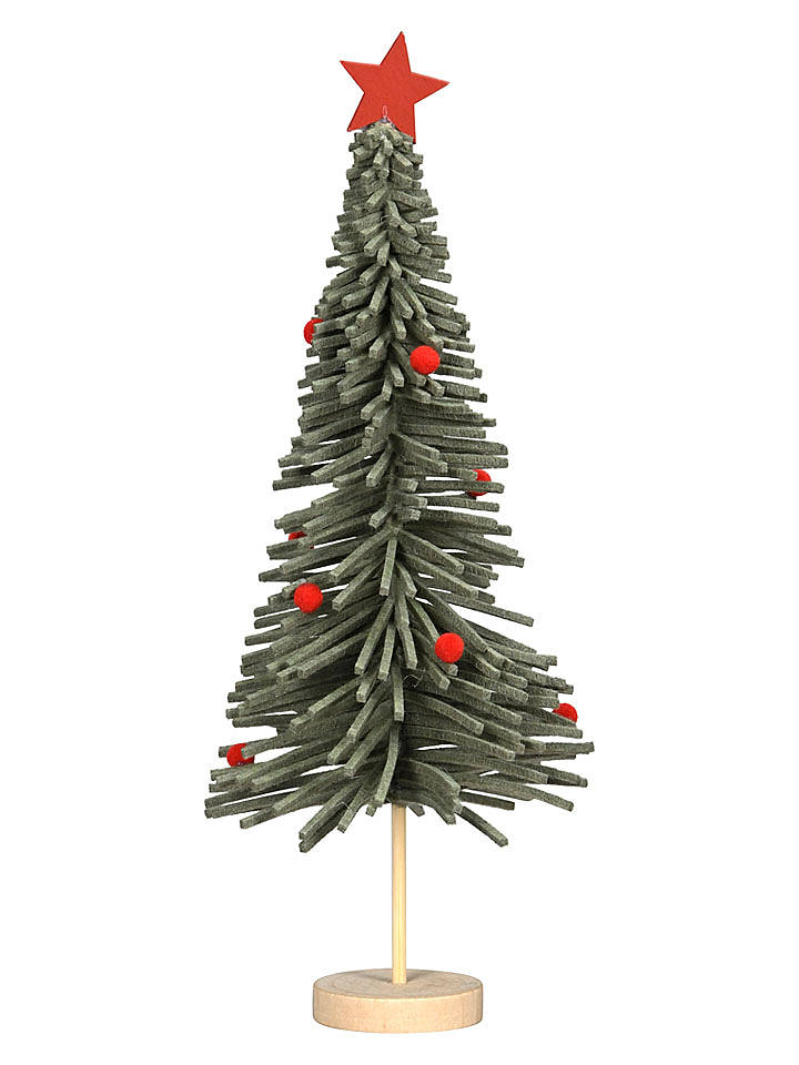 POSIWIO Dekoobjekt "Baum" in Grün/ Rot - (H)34 cm - onesize