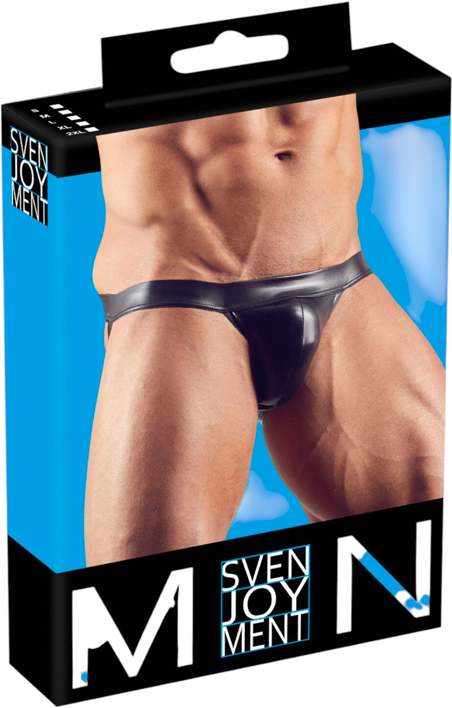 Svenjoyment – Shiny Black Jockstrap - M