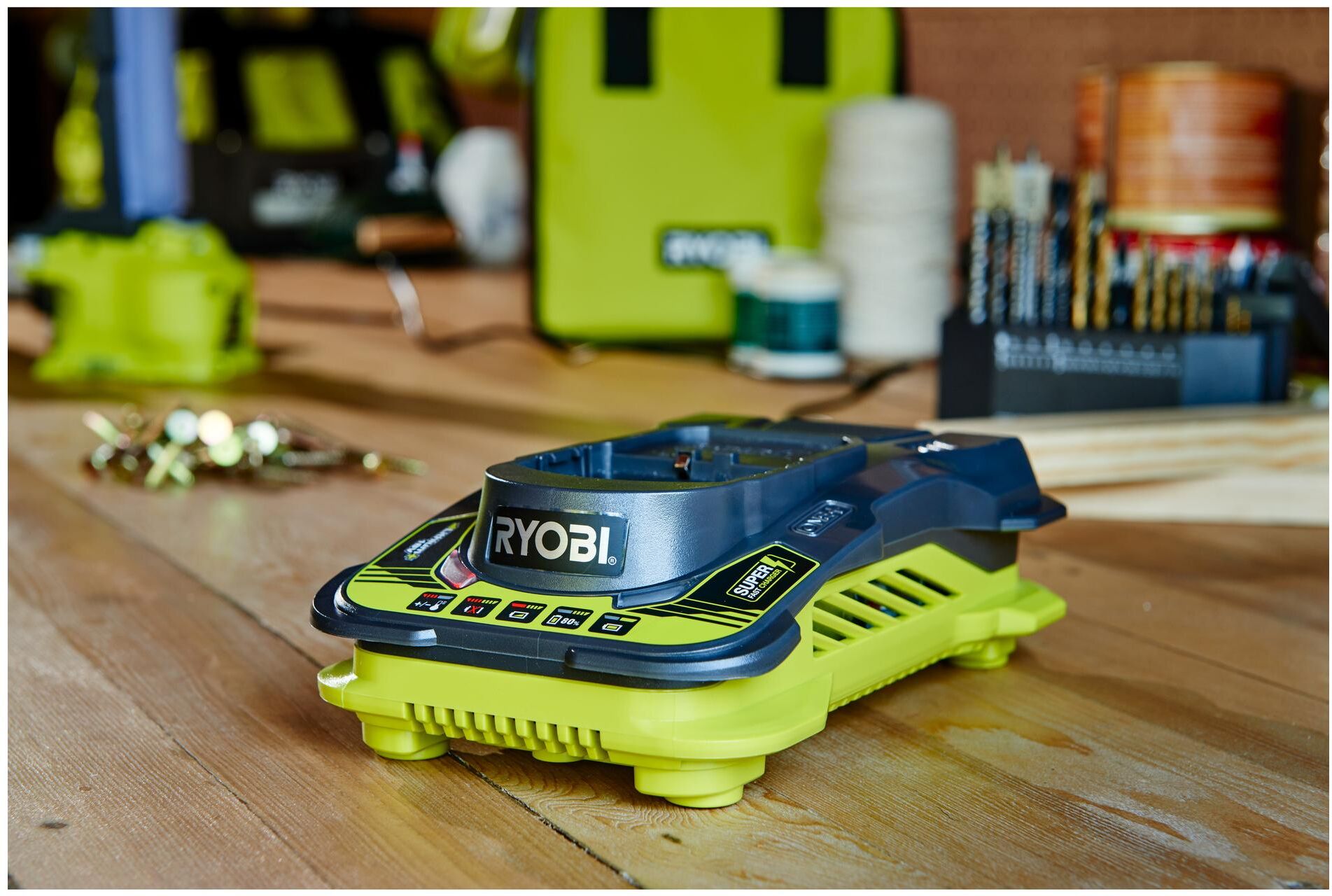 Akku-Ladestation RYOBI "RYOBI RC18150", schwarz (weiß, neutral), Ladegeräte, Akku-Ladestation weiß, neutral Einheitsgröße