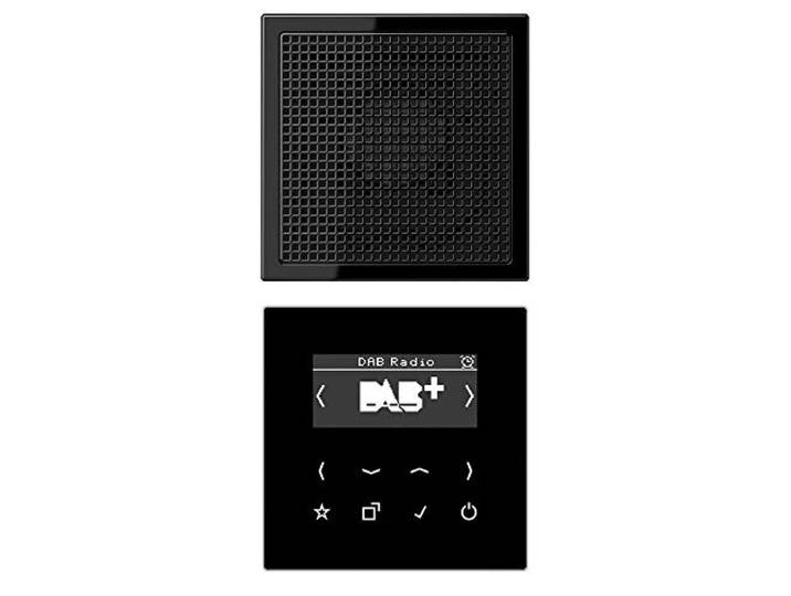 JUNG DABLS1SW Smart Radio DAB+ Set Mono Schwarz Serie LS
