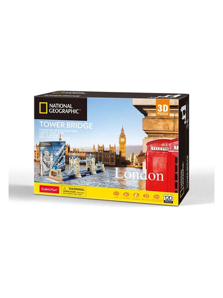 CubicFun 120tlg. 3D-Puzzle "Tower Bridge" - ab 8 Jahren - onesize