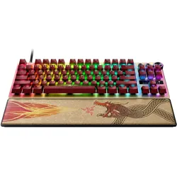 Razer Huntsman V3 Pro Tenkeyless (US, Kabelgebunden), Tastatur, Gold, Orange, Rot, Gelb