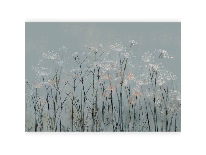 Fototapete Garlic Flowers Grün/Beige