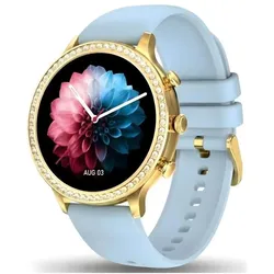 Gravity Smartwatch Złoty Pasek i Bransoleta GT5-4 (44 mm, ohne SIM), Smartwatch