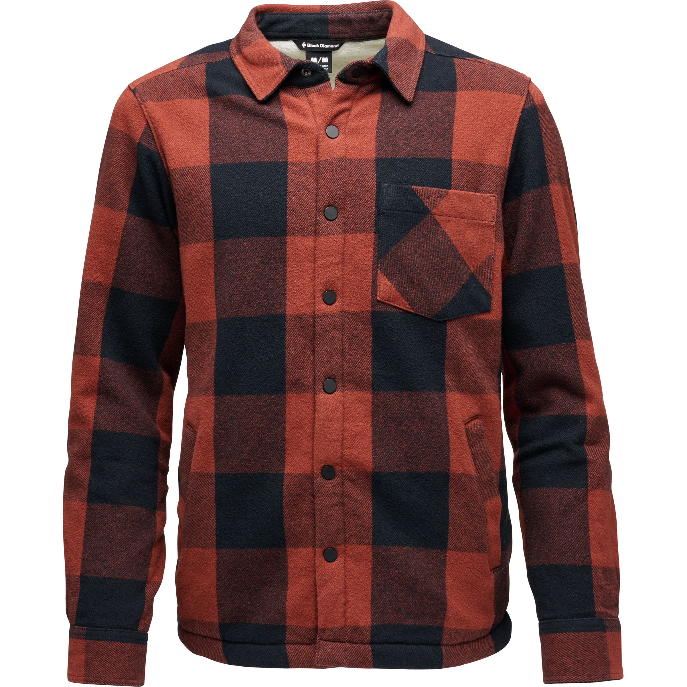 Black Diamond Project Lined Flannel Herren Hemden rot Größe M Lifestyle Atmungsaktiv