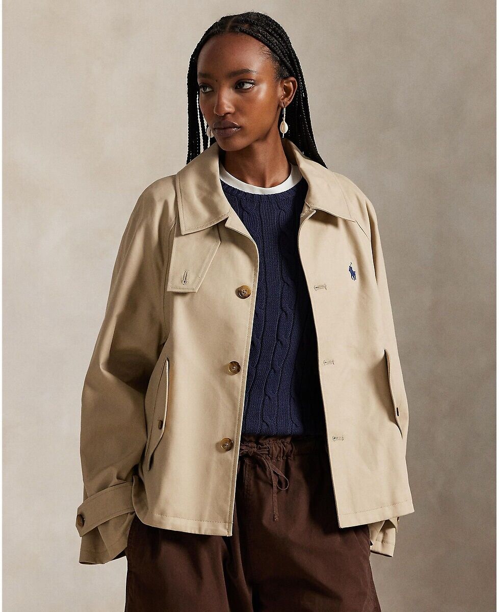 POLO RALPH LAUREN Veste trapèze boutonnée, en coton