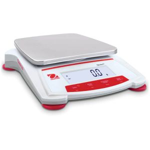 OHAUS Digitalwaage Scout, SKX2202, Teilung 0,01 g, Präzisionswaage, Netz- & Batteriebetrieb, LCD-Display, 2,2 kg