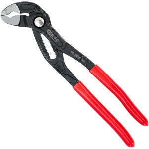 KS-Tools Wasserpumpenzange 115.2018, mit Druckknopf-Einstellung, Griffe isoliert, 250 mm