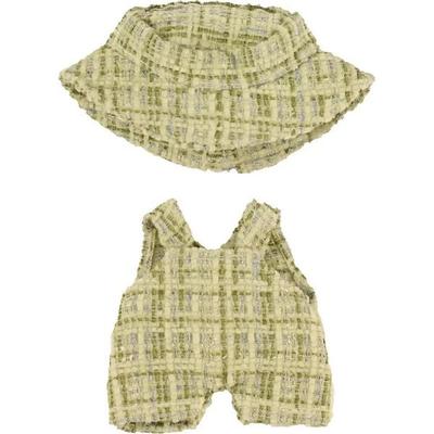Bouclé Latzhose mit Fischerhut Monster Styles mintgrün 15cm
