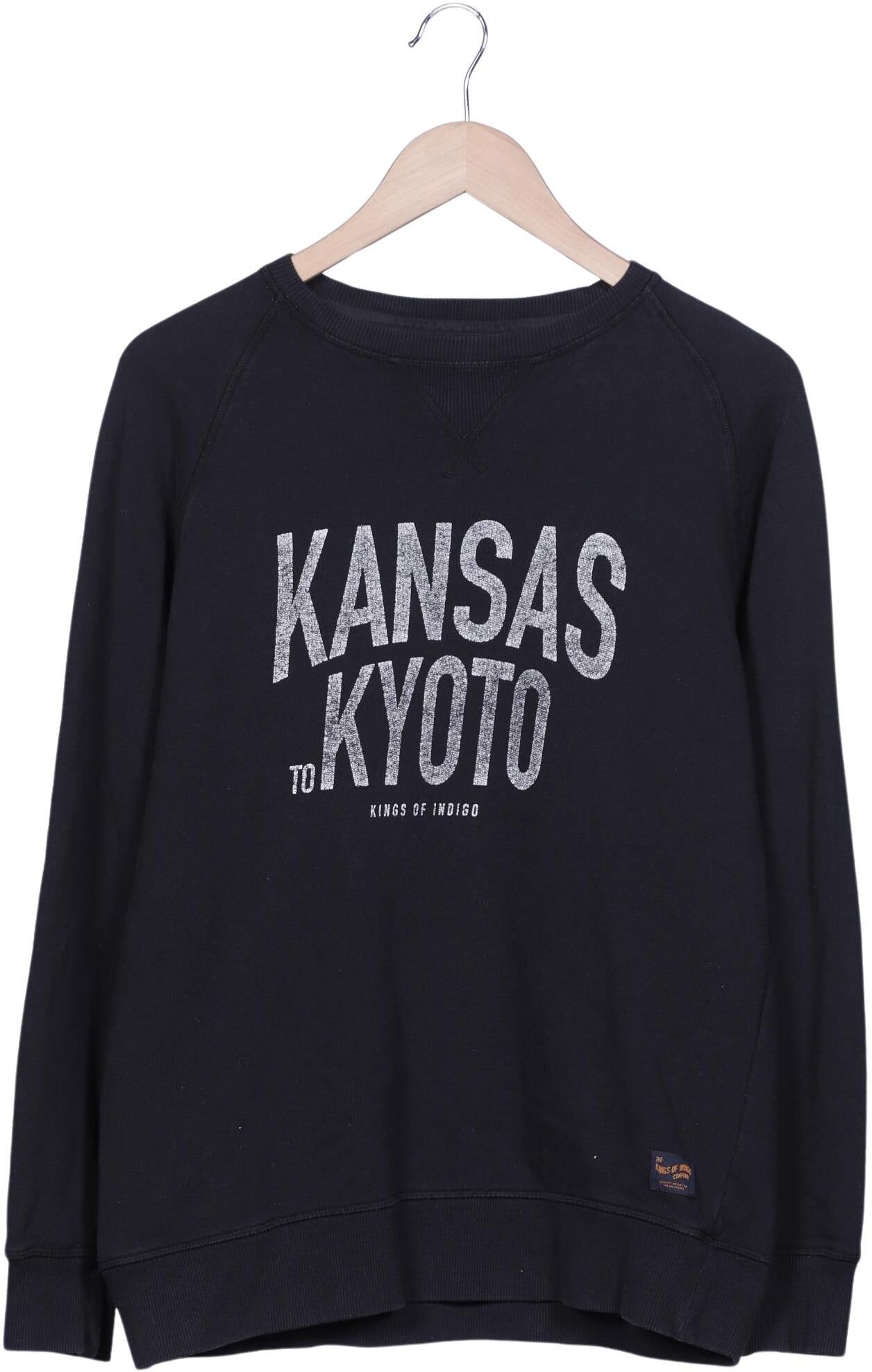Kings of Indigo Damen Sweater, Schwarz, Gr. M, Baumwolle - Second Hand