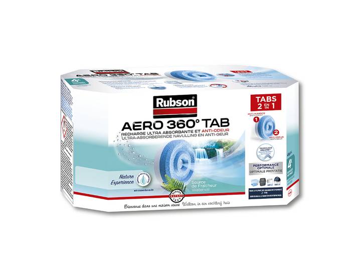 RUBSON Recharge AERO 360 Nature Experience Source de Fraîcheur Lot de 4 recharges