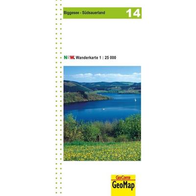 Biggesee - Südsauerland Blatt 14, topographische Wanderkarte NRW, Sonstige von Geobasisdaten: Land NRW, GeoMap, 978-3-95965-045-8