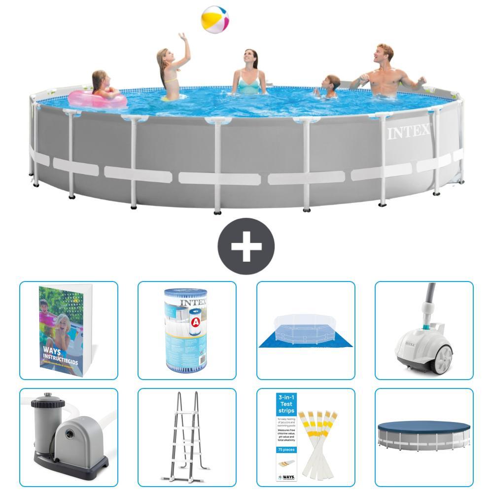 Prism Frame Pool Rund - 549x122 cm - 7-teilig S549