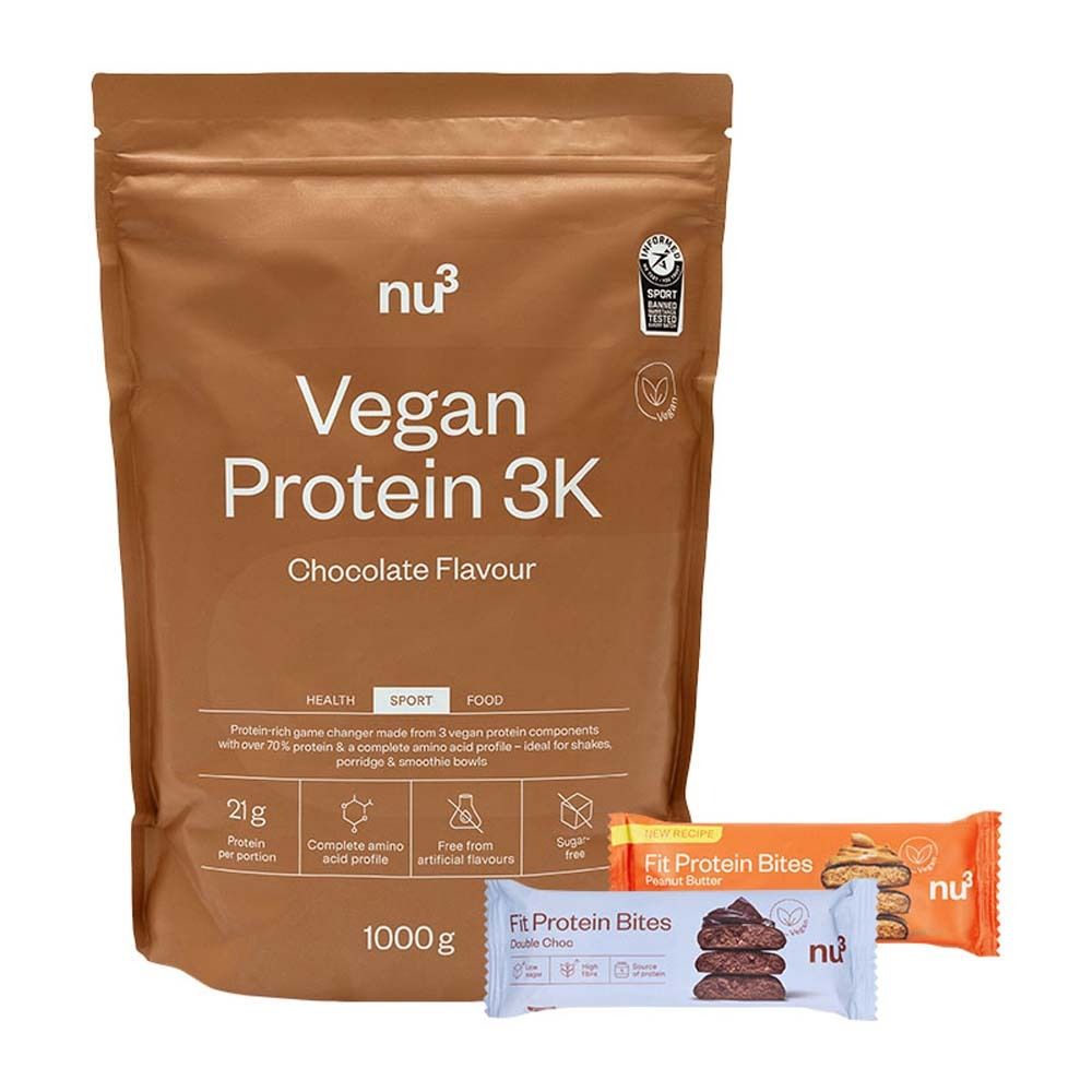 nu3 Vegan 3K Schoko + Fit Bites 1 St Set