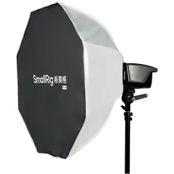 SmallRig 6408 FL-90 Schnell aufbaubare, zusammenklappbare Laternen-Softbox (Softbox, 90 cm), Softbox + Reflektor