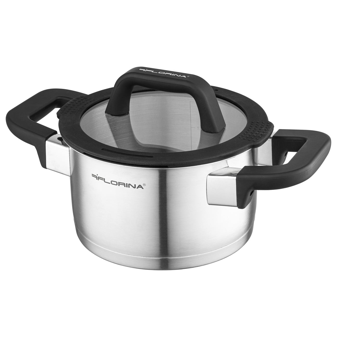 Florina Chef Roestvrijstalen kookpan met deksel, 1,8 liter