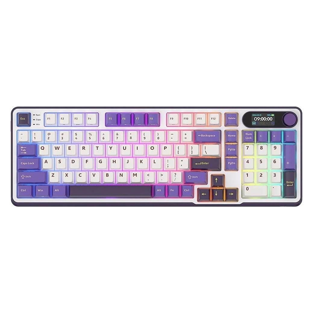 Royal Kludge RK S98 Blackberry, beigefarbener Schalter, US (US, Kabelgebunden, Kabellos) (RK-S98-BBERRYMS-BEGSW-US)
