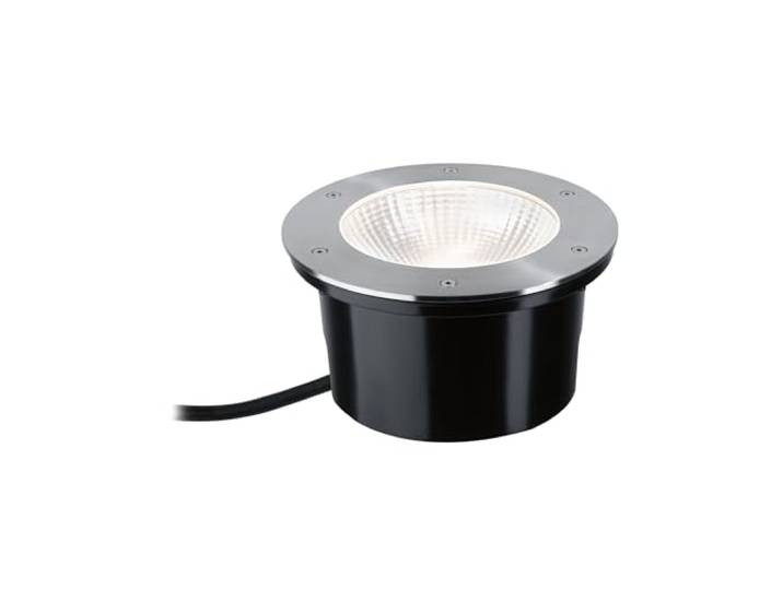 Paulmann LED Bodeneinbauleuchte Durea 3000K 12,5W Edelstahl Belastbar bis 2000 kg, IP67 - geschützt gegen zeitweiliges Untertauchen, für 230V-Direktanschluss