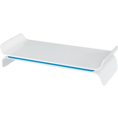 LEITZ Monitorständer Ergo Wow höhenverstellbar weiß/blau Packung mit 4 Stück