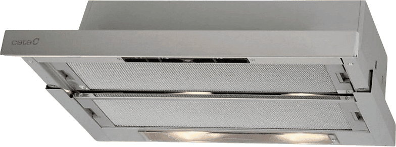 Campana telescópica - Cata TF-5260 X, 3 Velocidades, 325 m³/h, 2 Motores, 60 cm, Inox