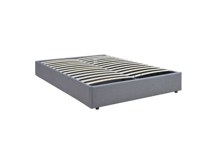 Lit coffre Nola 140 x 200 cm gris