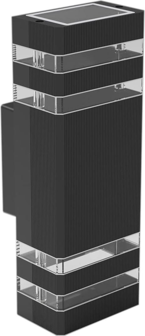 Eko-Light Vini buitenwandlamp, zwart, IP54, 2xGU10
