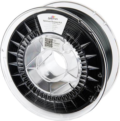 Spectrum Filaments 80930 Huracan PLA TRAFFIC BLACK Filament PLA Highspeed Filament, Erhöhte Extrusionsrate 1.75mm 1000g Schwarz