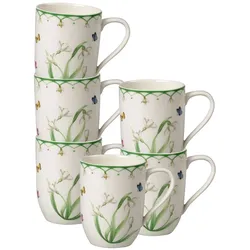 Villeroy & Boch Colourful Spring Becher mit Henkel 340 ml 6er Set