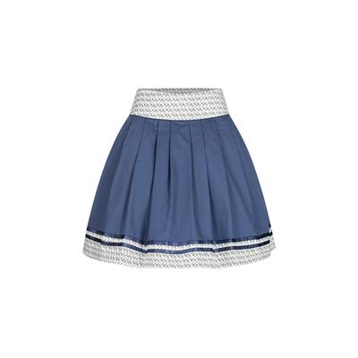 Dirndl NÜBLER "Trachtenrock Gitta", Damen, Gr. 40, EURO, blau, Obermaterial: 100% Baumwolle CO., Kleider