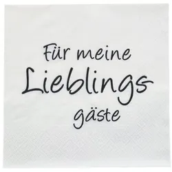 Servietten "Für meine Lieblingsgäste" 20er Pack