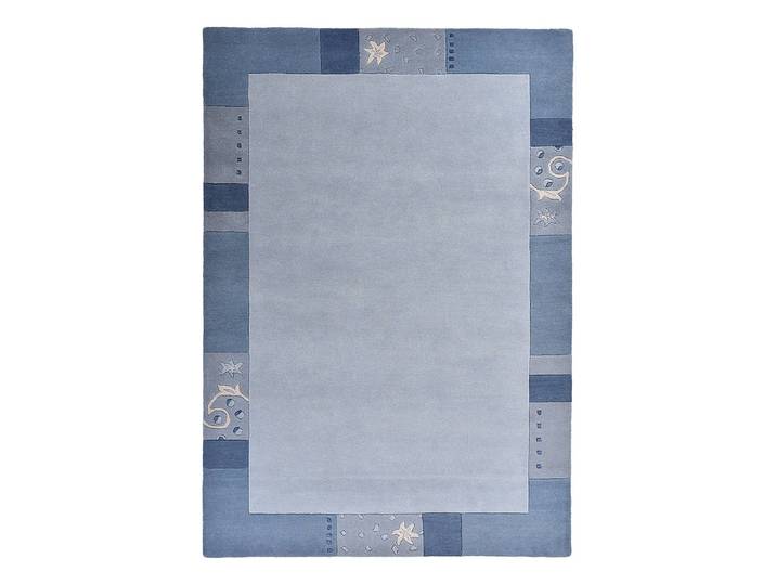Wollteppich Royal Ganges Blau/Hellblau 240 x 300cm Mischgewebe