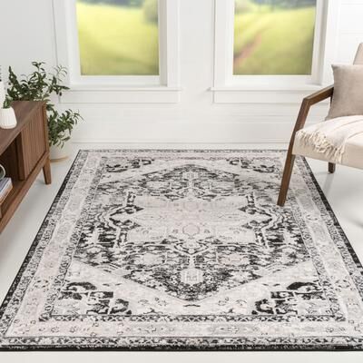 JONATHAN Y Traditional Persian Vintage Medallion Area Rug