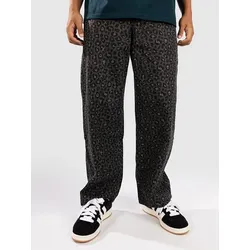 Blue Tomato Leopard Print Baggy Denim Jeans grey leopard Gr. 32