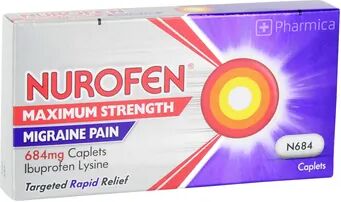 Nurofen Maximum Strength Migraine Caplets - 12 Cablets