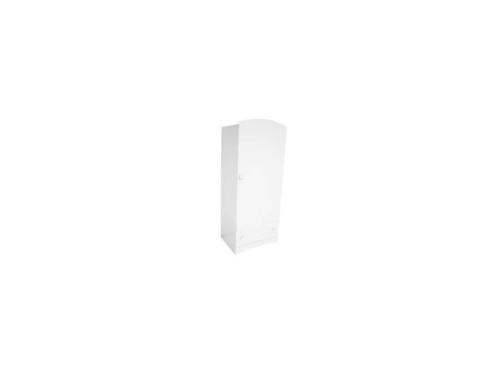 Armoire 1 porte + 1 tiroir - ABC MEUBLES - Isla - 1 barre penderie - 2 tablettes amovibles - Vernis à l'eau