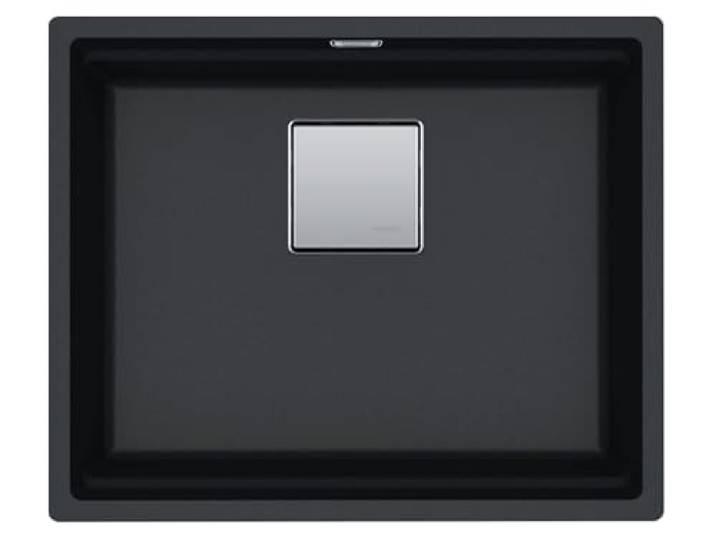 FRANKE Unterbauspüle Kubus KNG 110-52 / Fragranit DuraKleenPlus/Unterbau für Unterschrank ab 60 cm/Onyx / 125.0512.504