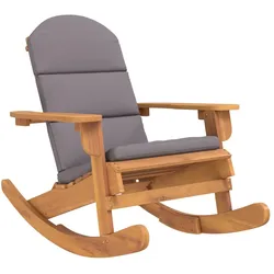 vidaXL Adirondack-Schaukelstuhl mit Kissen Massivholz Akazie