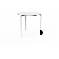 Vondom »QUARTZ« Outdoor Tisch rund White / H 73 cm / Ø 79 cm