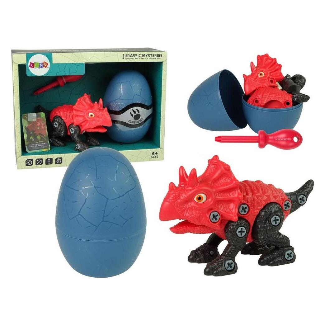 Lean Toys LeanToys Rinkinys Dinosaurier-Triceratops-Ei-DIY-Schraubendreher (10411-uniw)