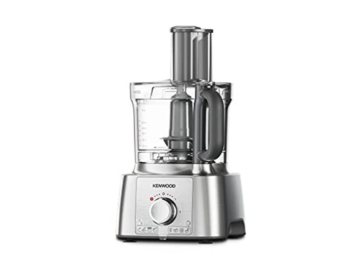 Kenwood MultiPro Express - Küchenmaschine 1000W 3L Schüssel 10 Zubehörteile Mixer 1,5 l, 2 Scheiben, Klinge, Teighaken, Zitruspresse, Emulgator, 2 Geschwindigkeiten + Pulse, Silber, FDP65.590SI