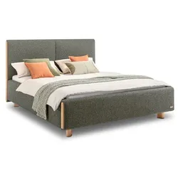 Segmüller Werkstätten Polsterbett ElmaLS Stoff Blau / Grau 200 x cm