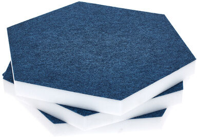 t.akustik Hexagon Melamine Light Blue 25 Hellblau