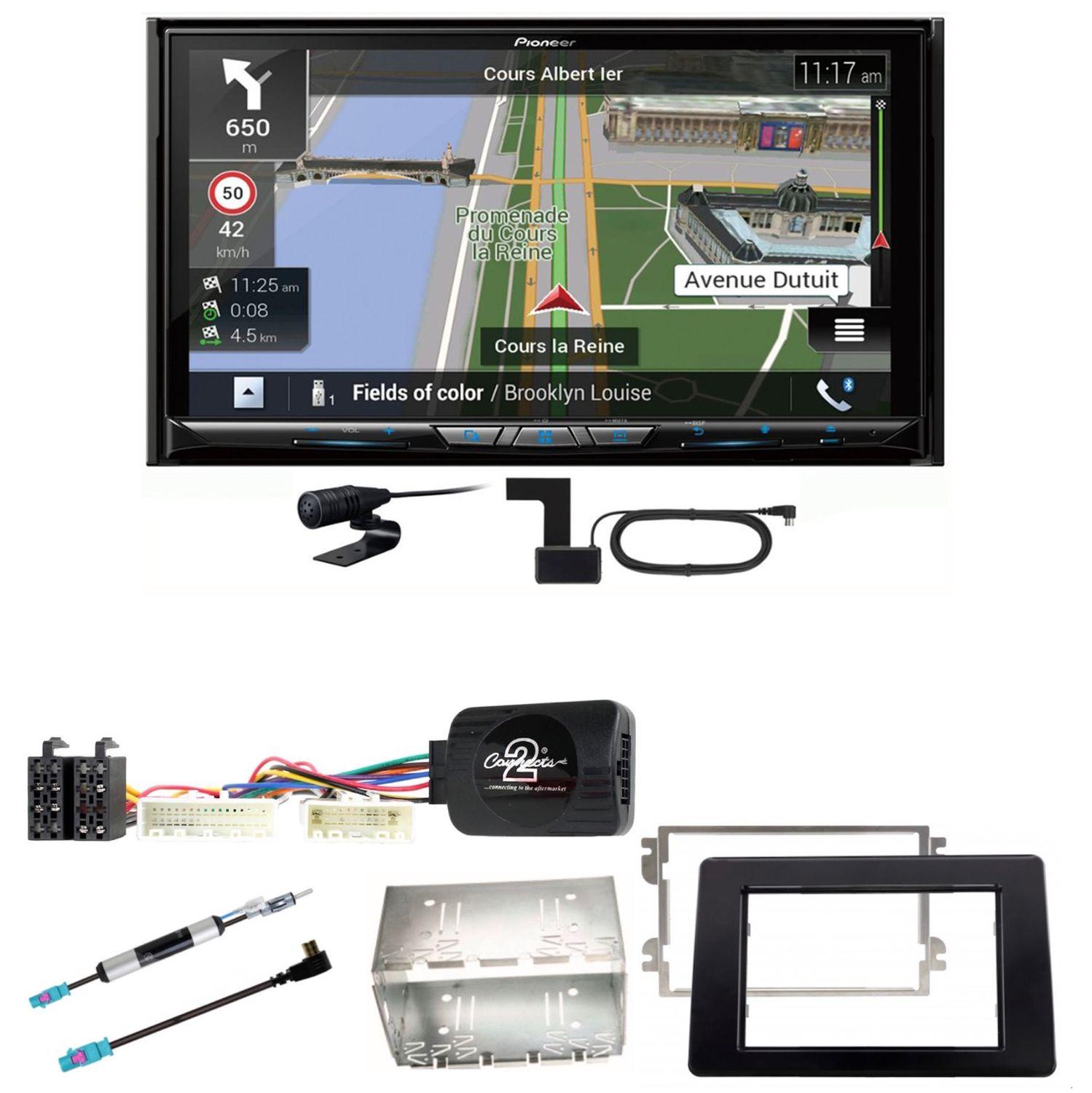 Pioneer AVIC-Z930DAB USB DAB+ MP3 Navigation Einbauset für Opel Movano ab 2019