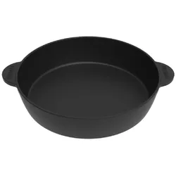 ROBARI Schmorpfanne Servierpfanne aus Gusseisen 30 cm