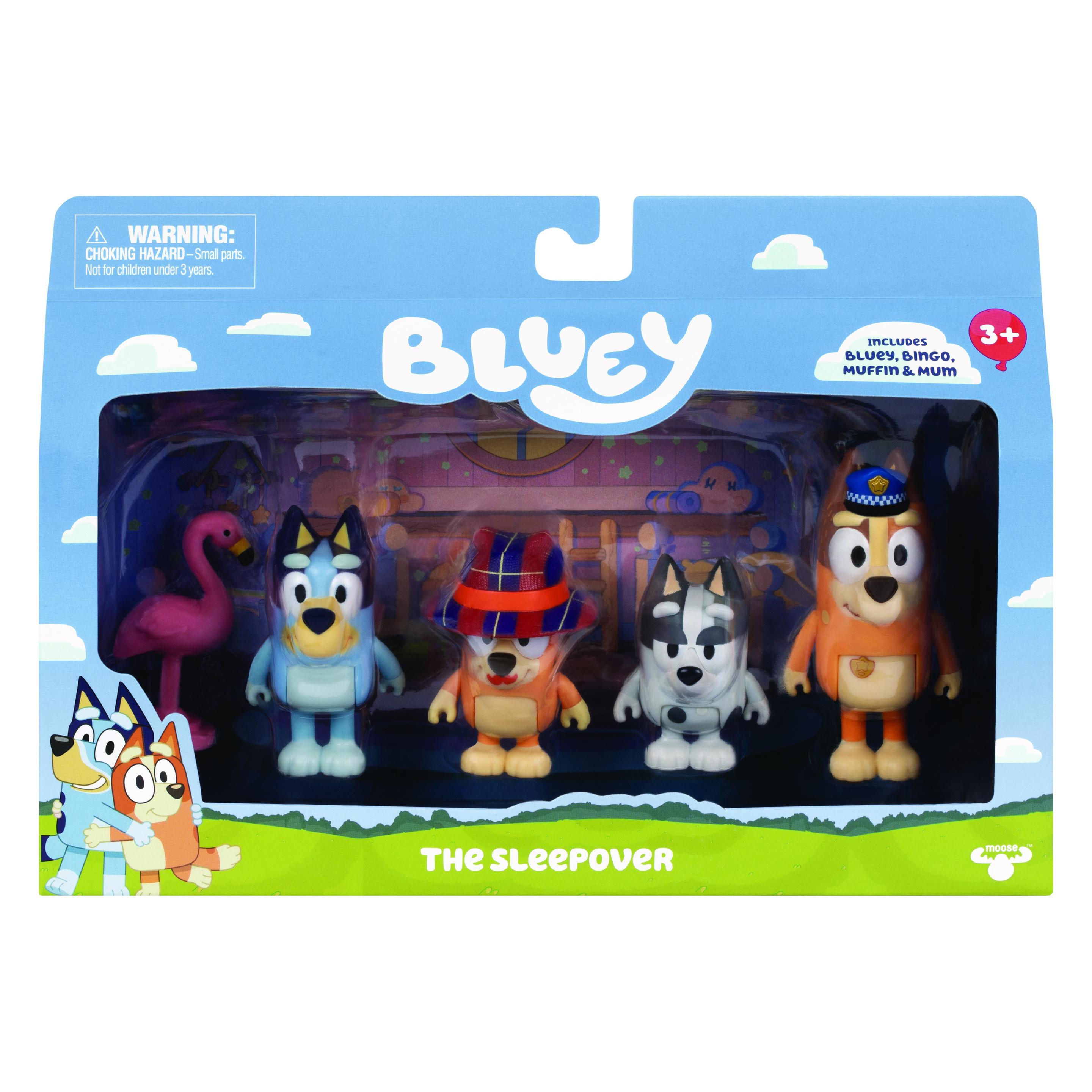 Bluey Sleepover figures 4-pack (S15) (90531)