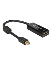 Delock 4K Passive Video- / Audio-Adapter DisplayPort / HDMI Mini M 19-polig W 20 cm 1.2 Schwarz (62613)