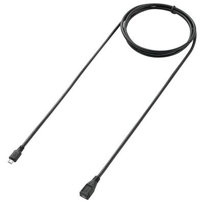 Renkforce USB-Kabel USB 2.0 USB-Micro-B Stecker, USB-Micro-B Buchse 1.80 m Schwarz vergoldete Steckkontakte RF-5046550