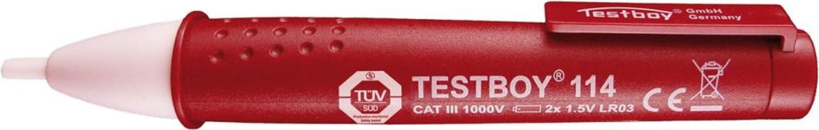 Testboy 77416 spanningszoeker 114 voor contactloze detectie vanaf 12 V AC