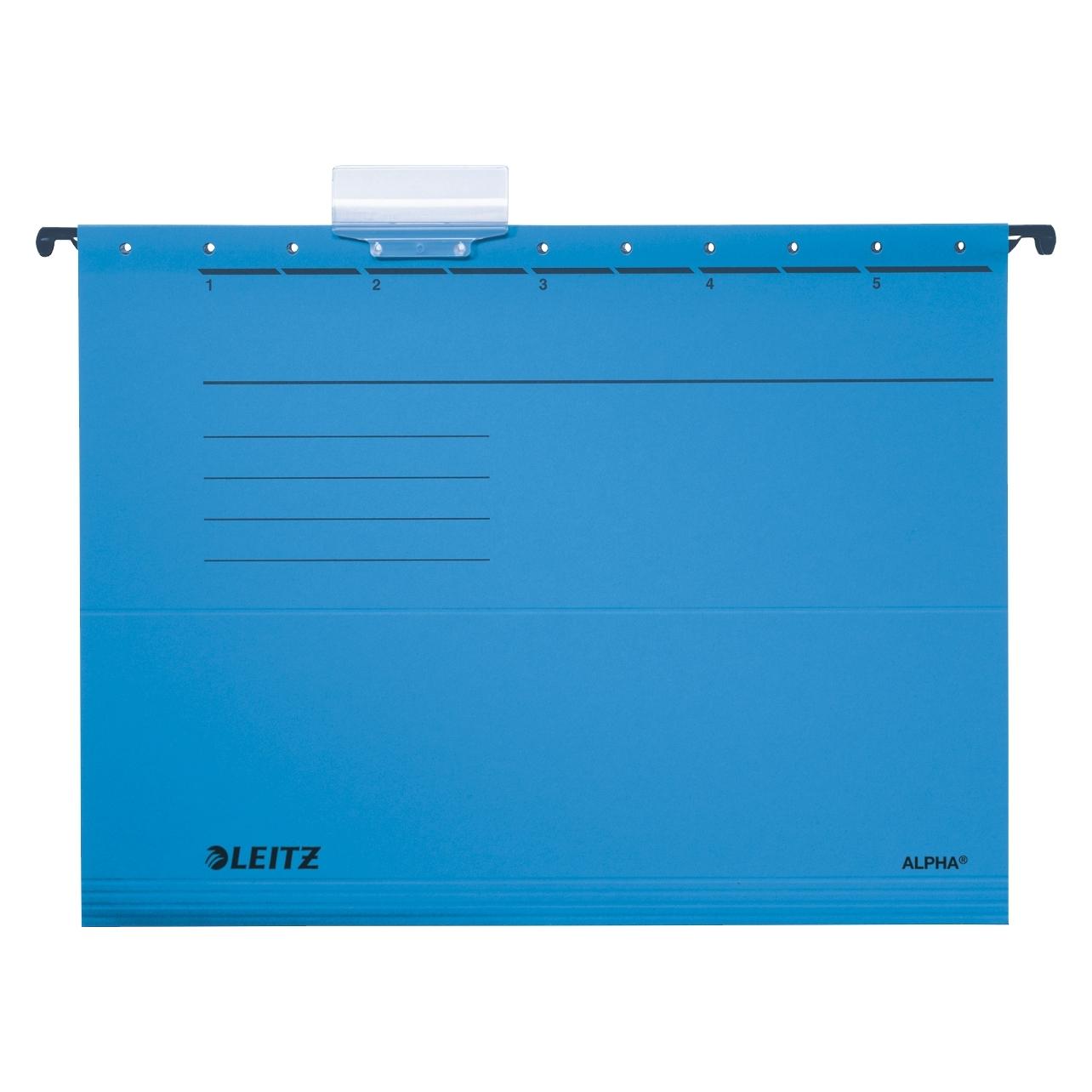 Leitz ALPHA Hängemappe, A4, seitlich offen, blau (A4, 1x) (1985-00-35)