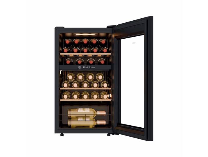 Haier HWS32GDG Weinkühlschrank – Weinkühlschrank freistehend – schwarz